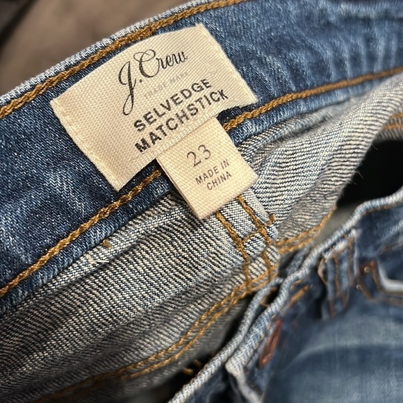 J. Crew Matchstick Selvedge Slim Straight Jeans Size 23 - Picture 8 of 8